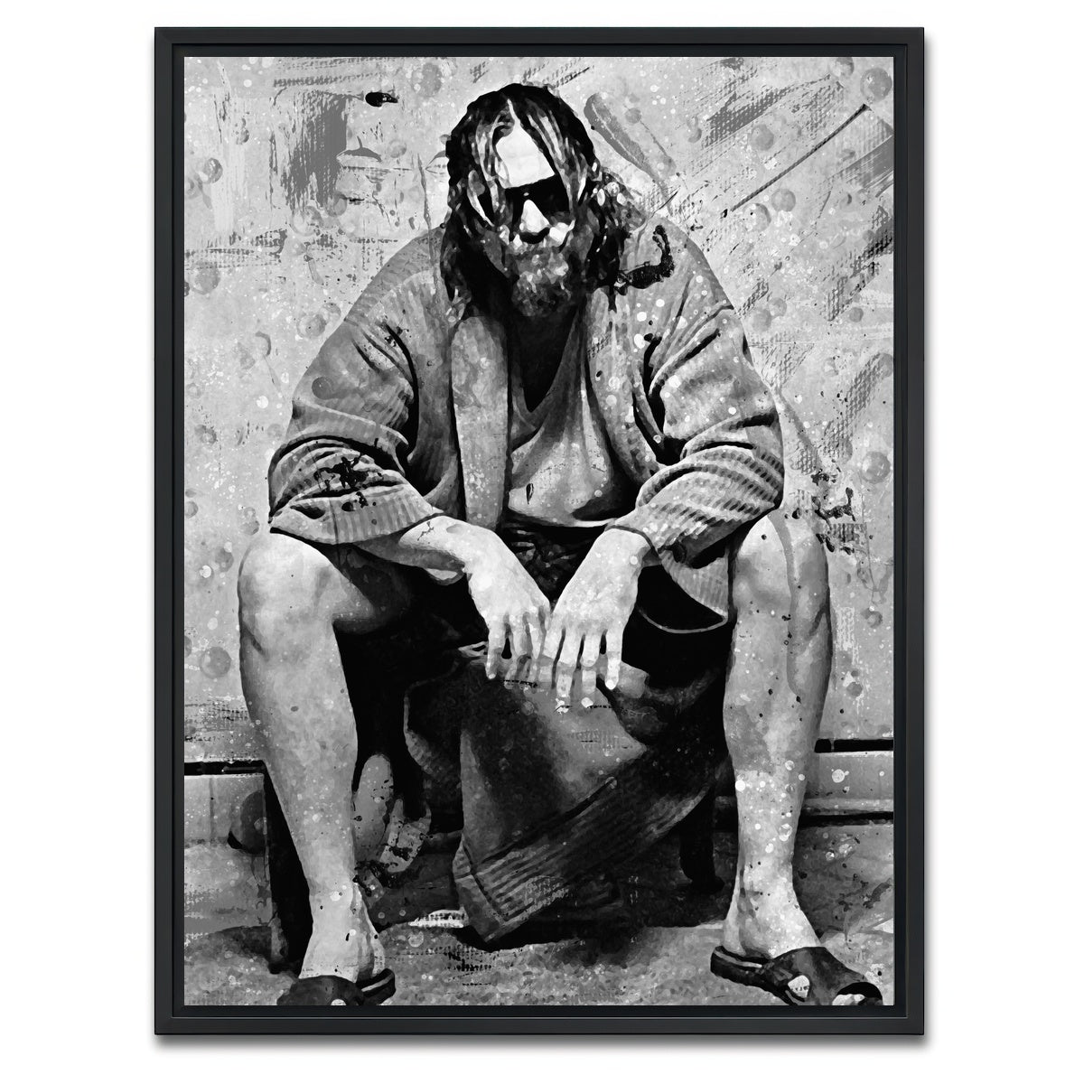AUTO-MOCKUP WHITE | Lebowski Toilet | 1 Piece | Black Framed Canvas | group=3x4
