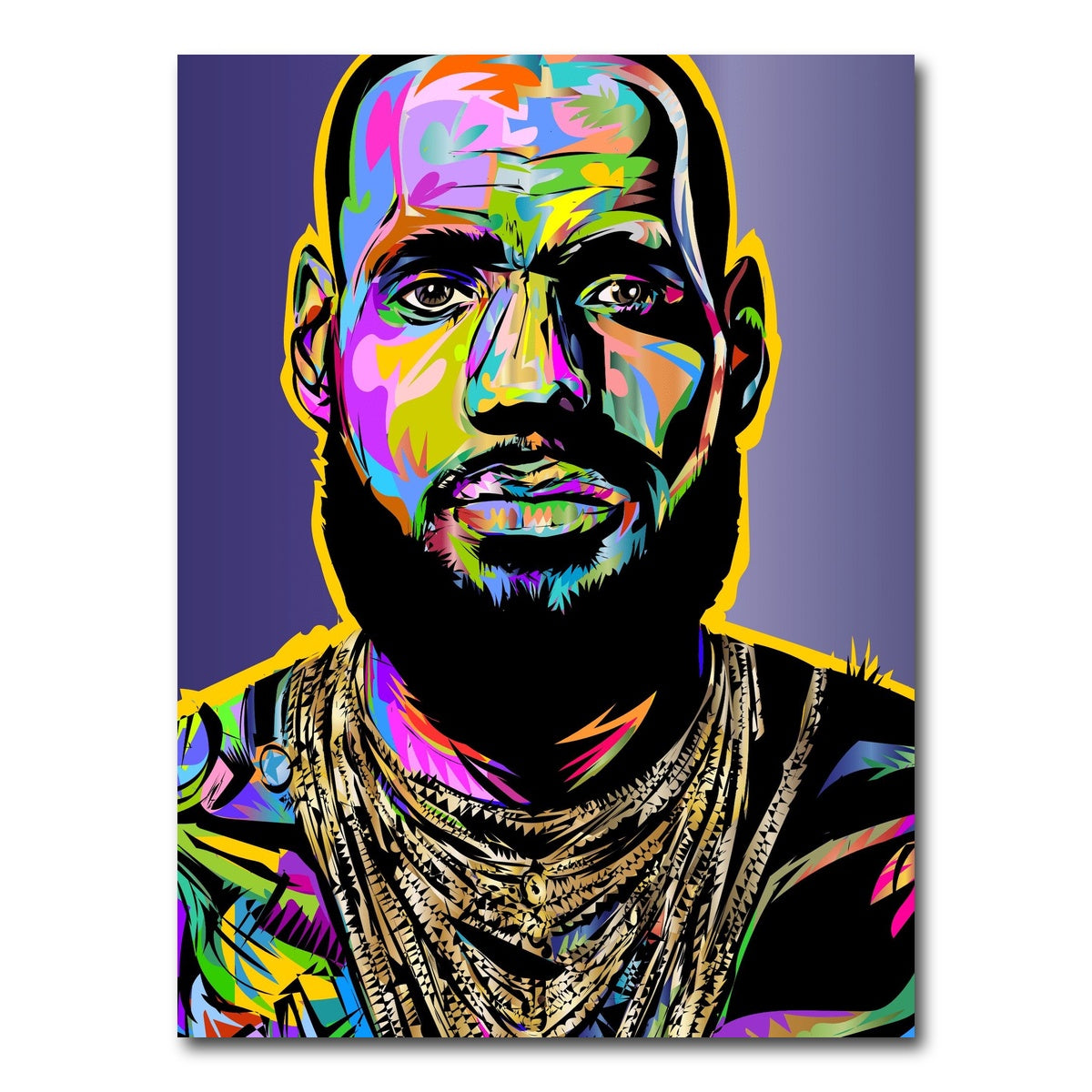 AUTO-MOCKUP WHITE | Lebron Color | 1 Piece | Gallery Wrap Canvas | group=3x4
