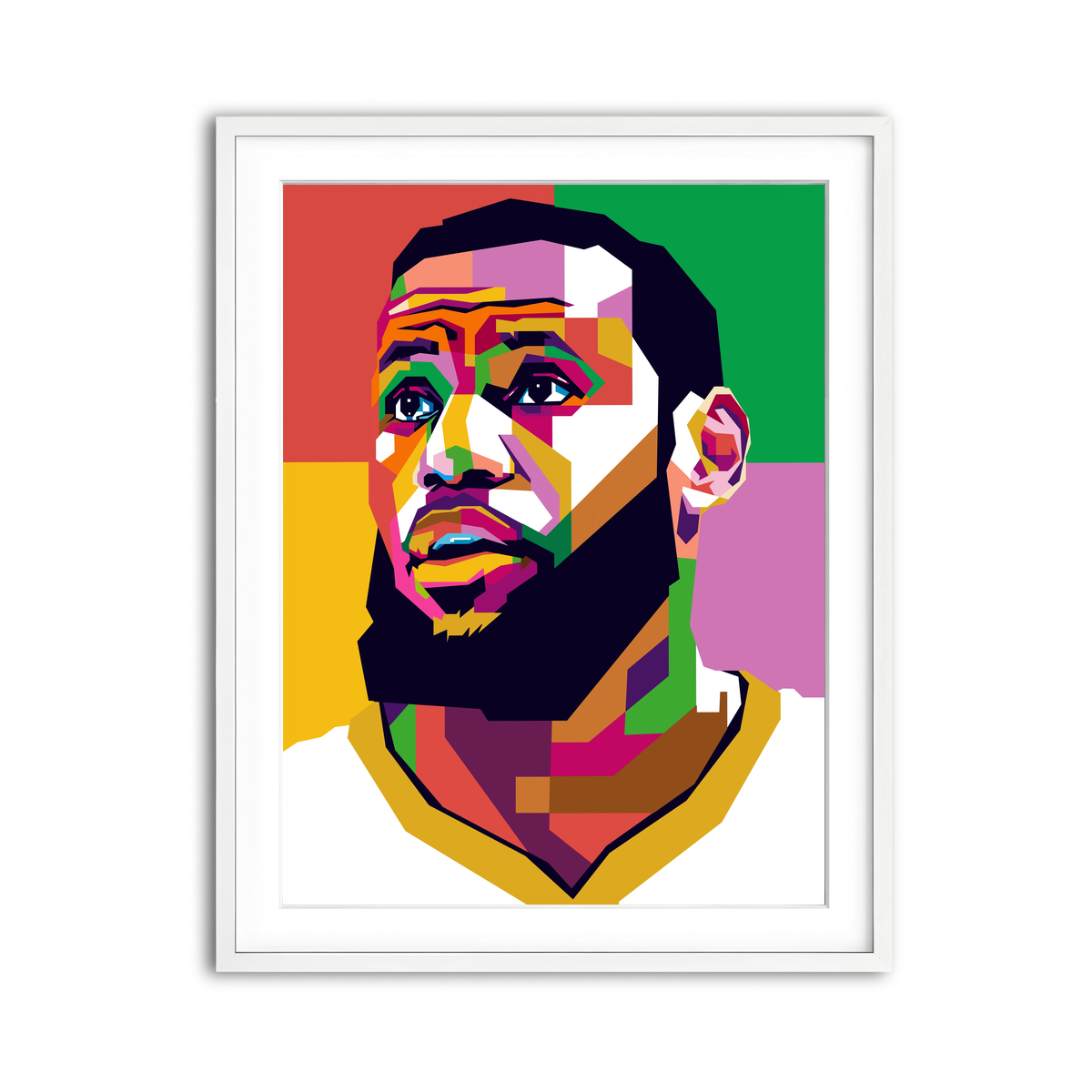 Framed Print 3x4 White