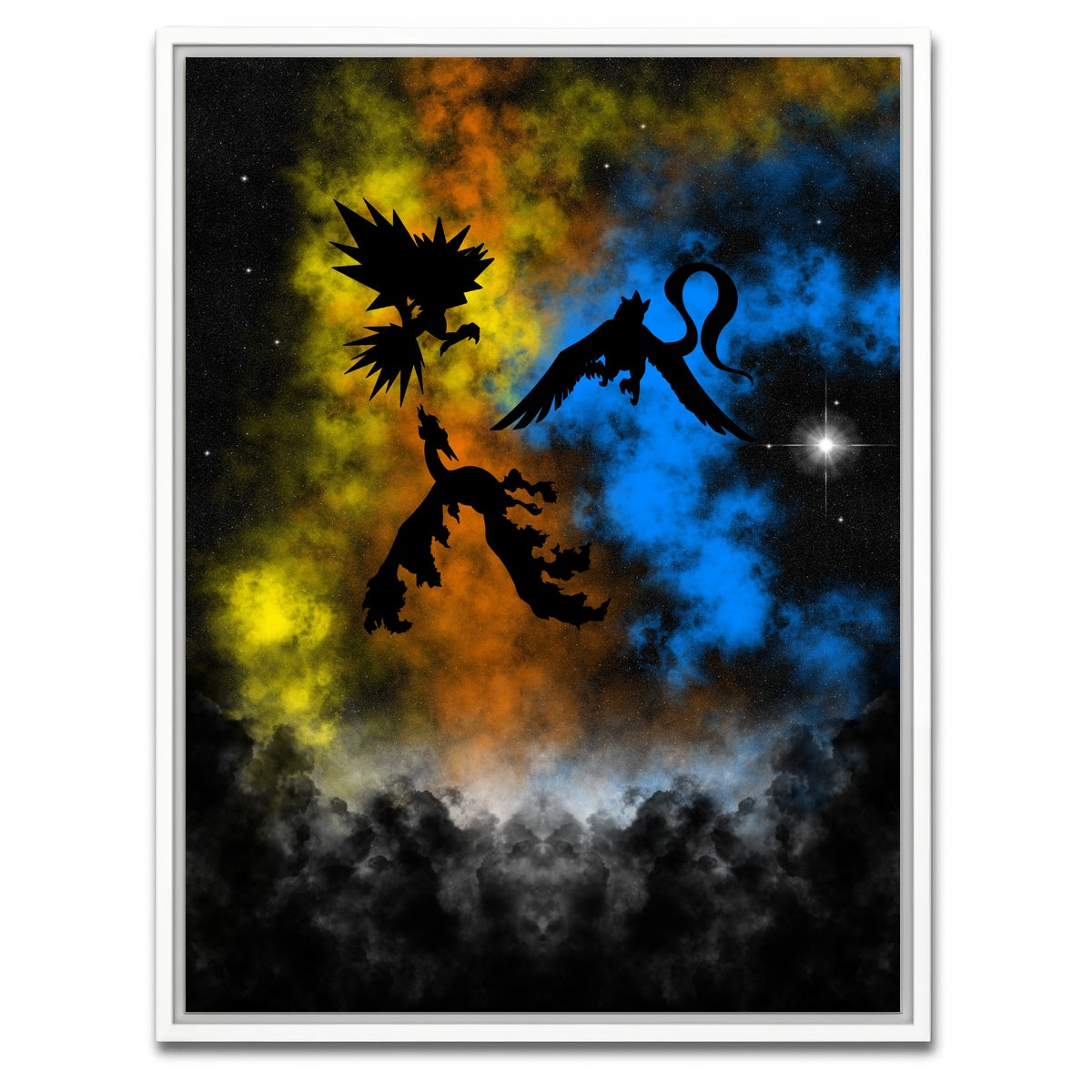 AUTO-MOCKUP WHITE | Legendary Birds | 1 Piece | White Framed Canvas | group=3x4