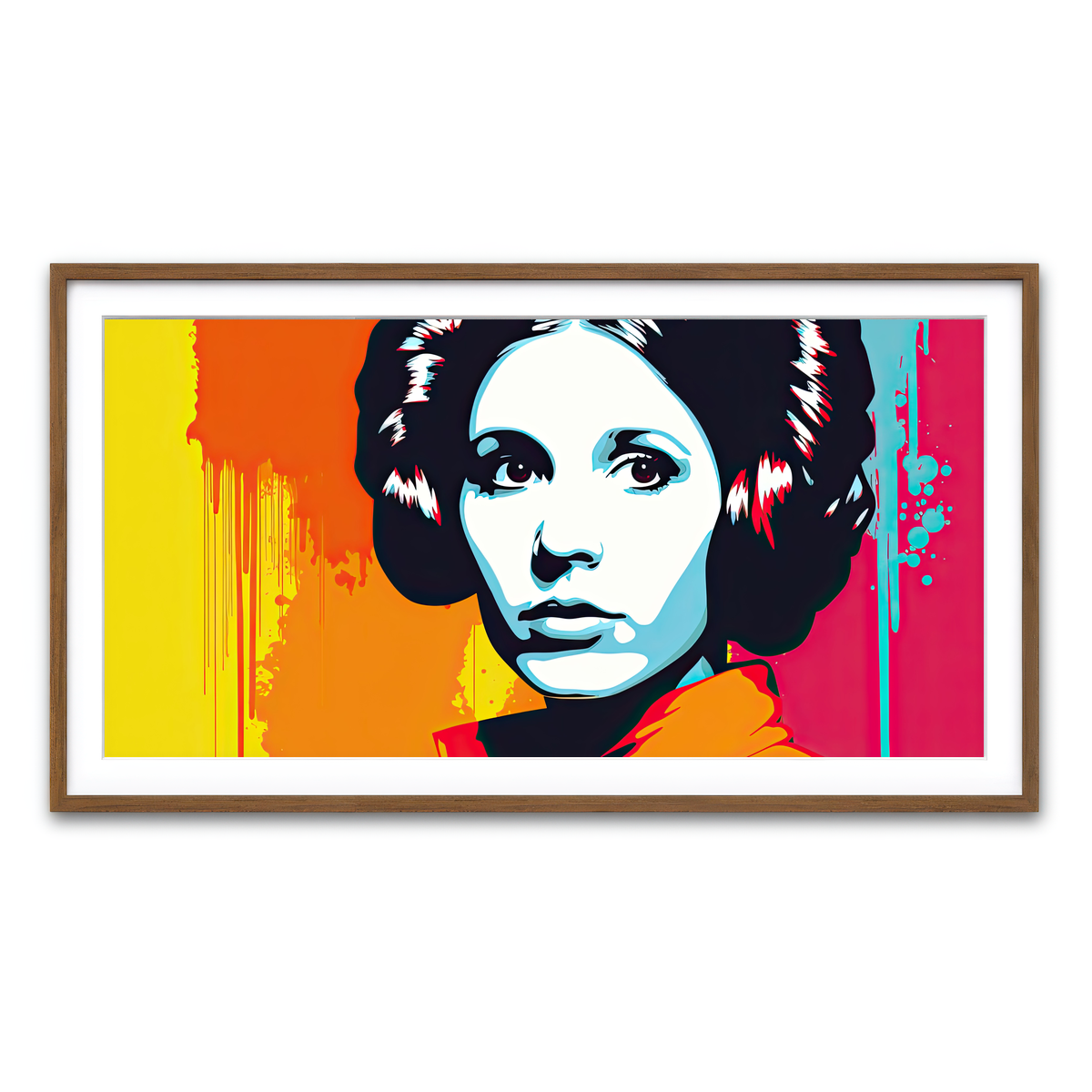 Framed Print 2x1 Walnut