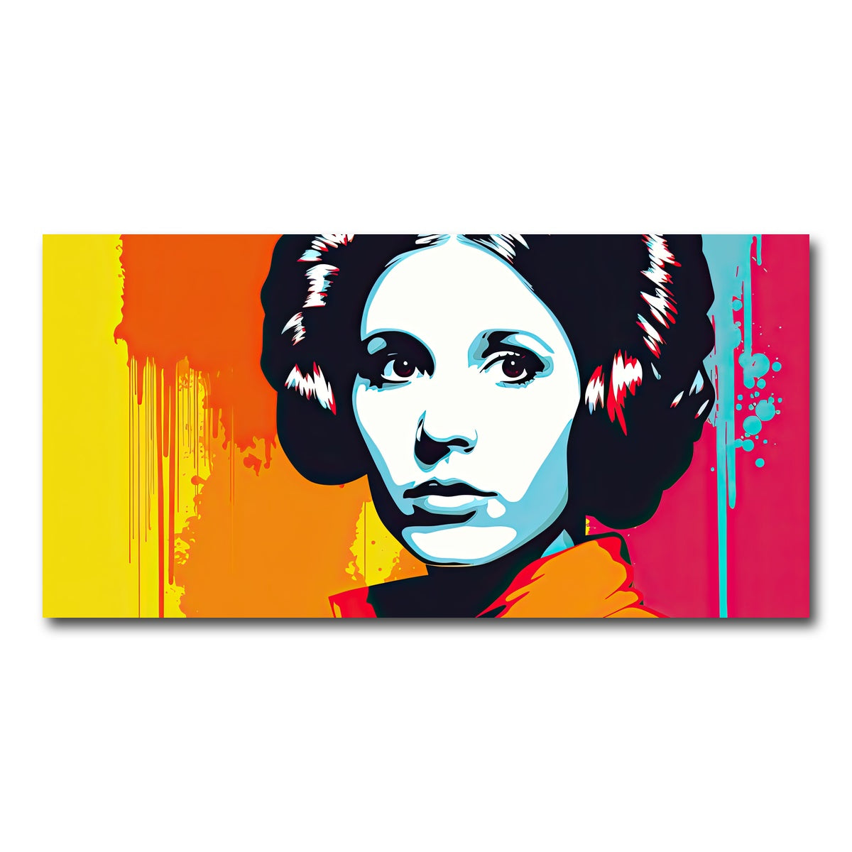 AUTO-MOCKUP WHITE | Leia Warhol style | 1 Piece | Gallery Wrap Canvas | group=2x1