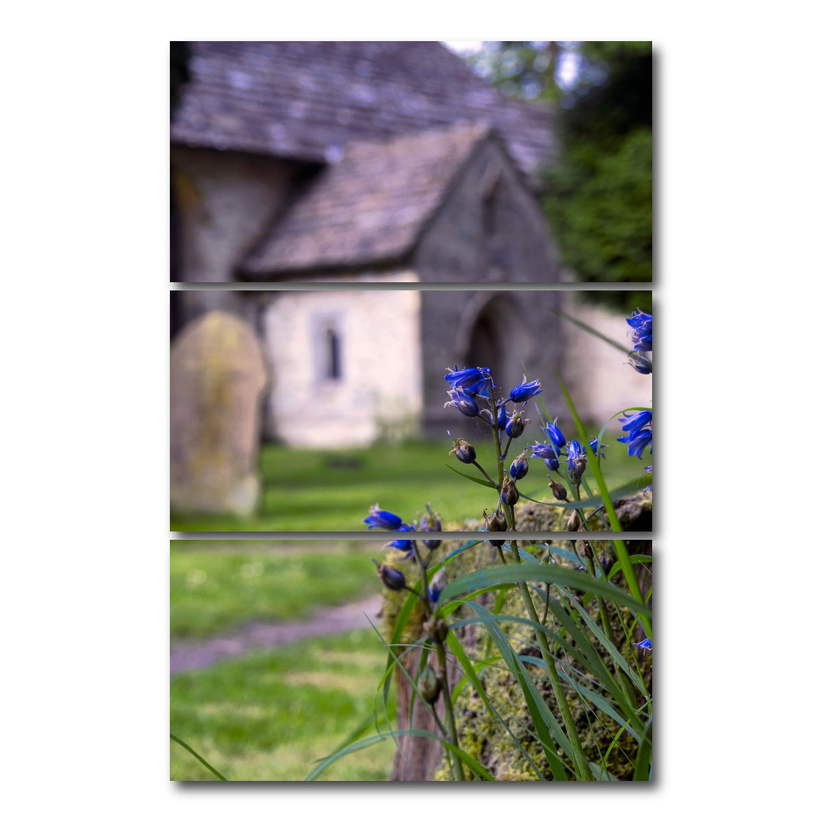 AUTO-MOCKUP WHITE | Leigh Church | 3 Piece | Gallery Wrap Canvas | group=12x24_stacked