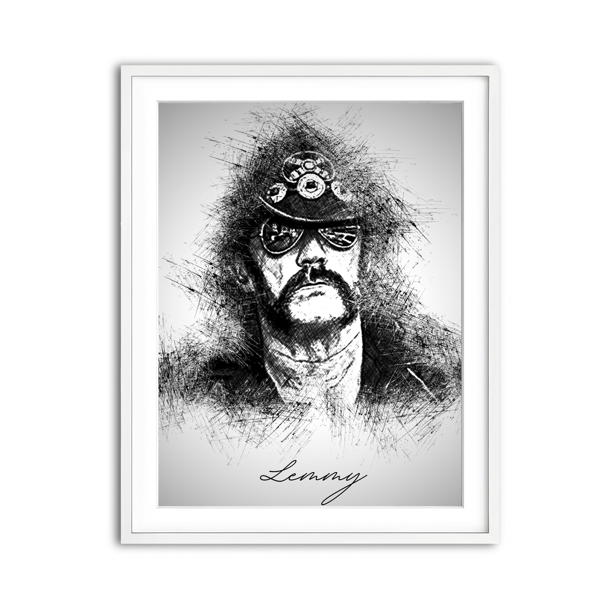 Framed Print 3x4 White