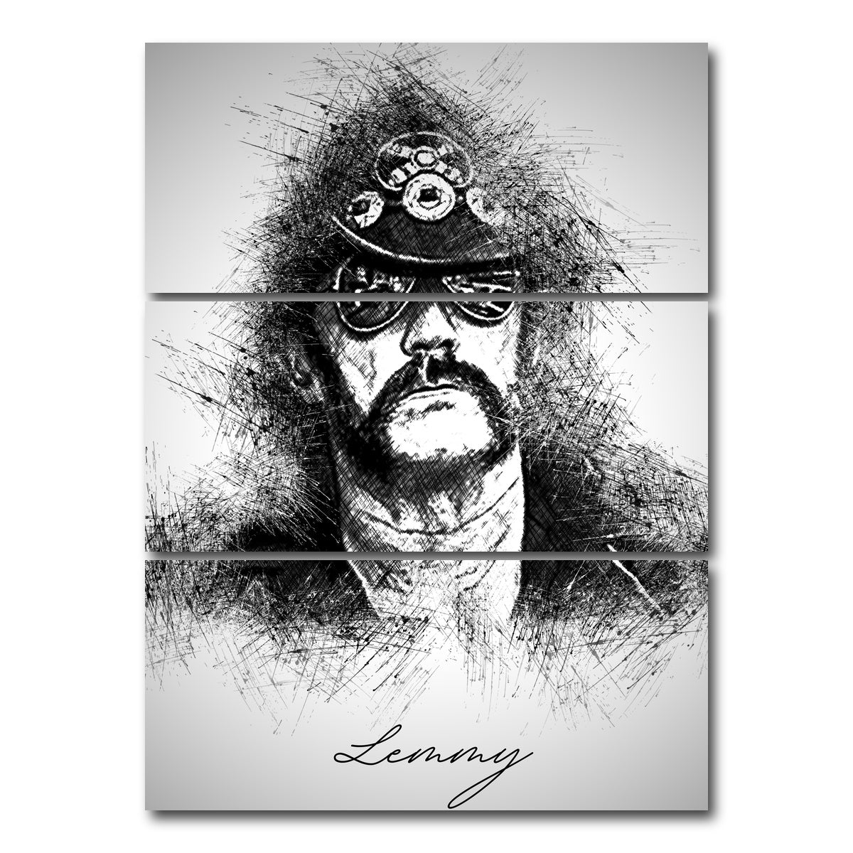 AUTO-MOCKUP WHITE | Lemmy | 3 Piece | Gallery Wrap Canvas | group=8x18_stacked
