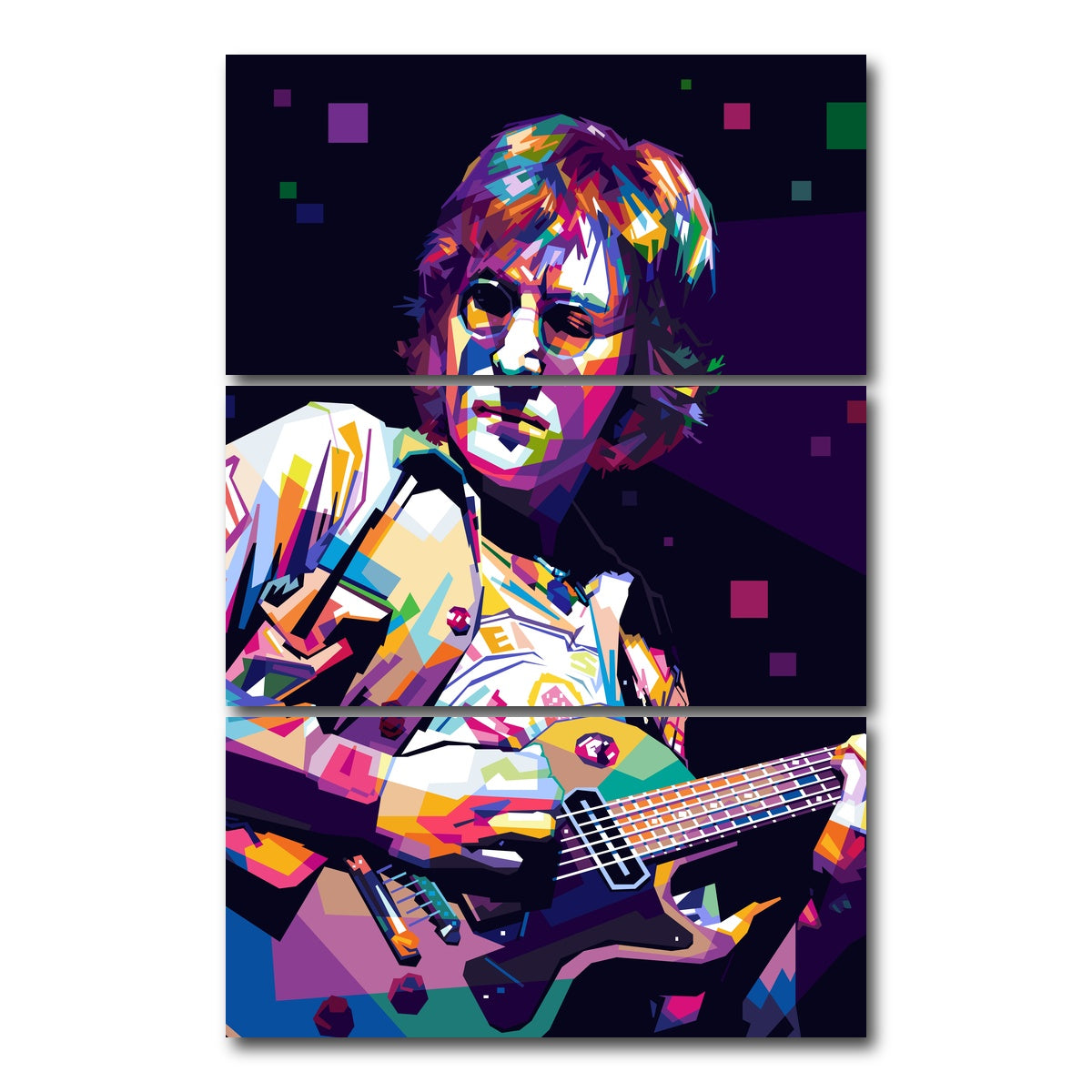 AUTO-MOCKUP WHITE | Lennon | 3 Piece | Gallery Wrap Canvas | group=12x24_stacked