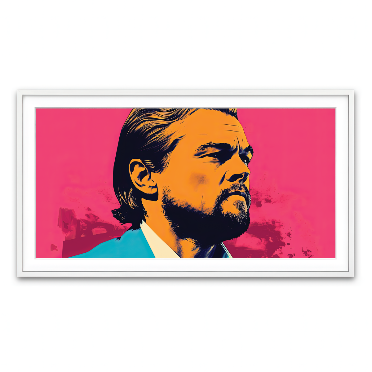 Framed Print 2x1 White