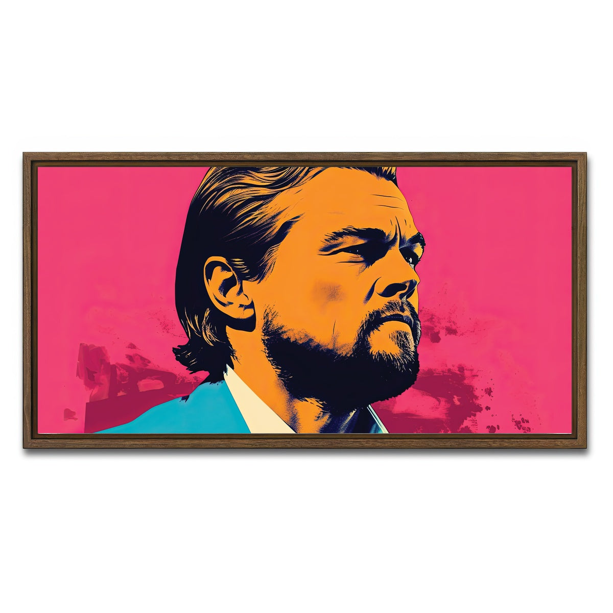 AUTO-MOCKUP WHITE | Leo In The Wolf Skin | 1 Piece | Walnut Framed Canvas | group=2x1