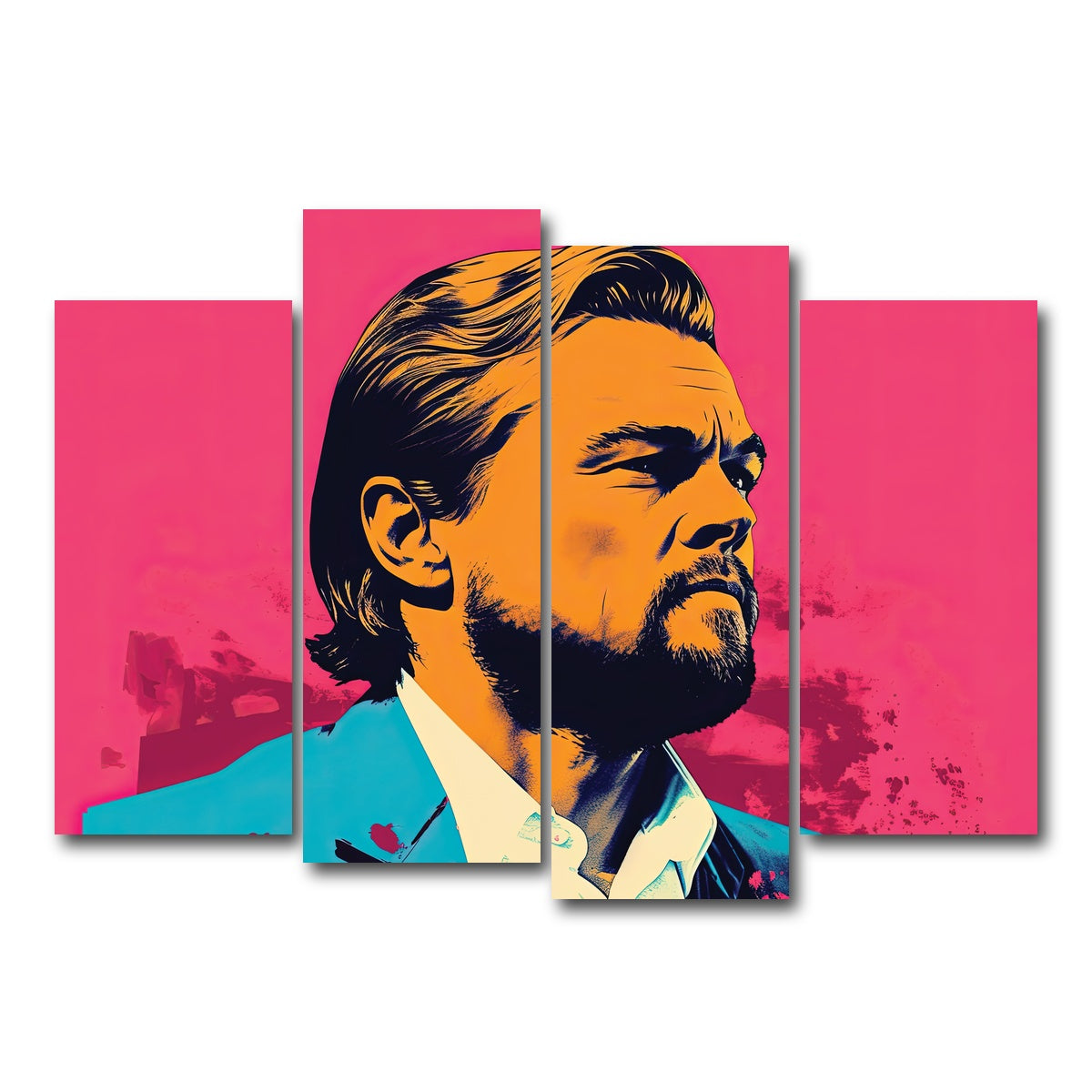 AUTO-MOCKUP WHITE | Leo In The Wolf Skin | 4 Piece | Gallery Wrap Canvas | group=4_normal