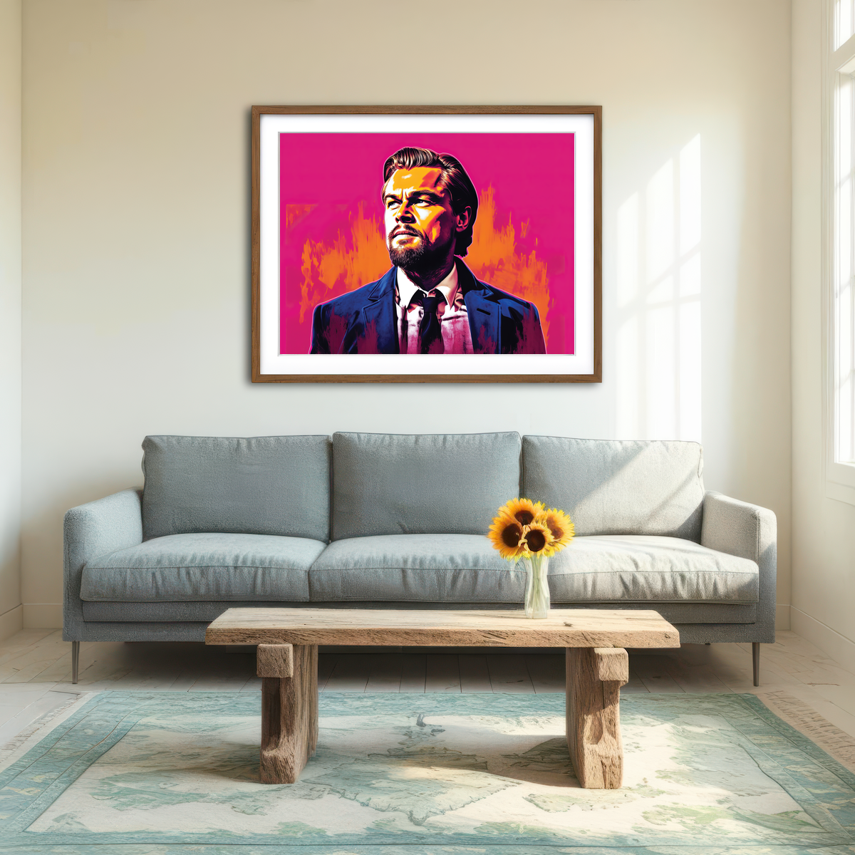 AUTO-MOCKUP ROOM | Leo Goes on and On Wall Art