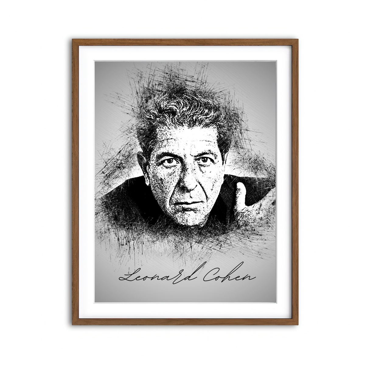 Framed Print 3x4 Walnut