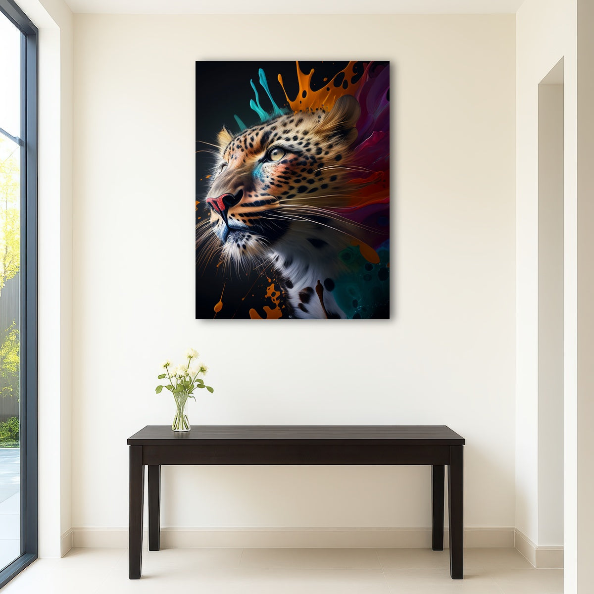 AUTO-MOCKUP ROOM | Leopard Portrait