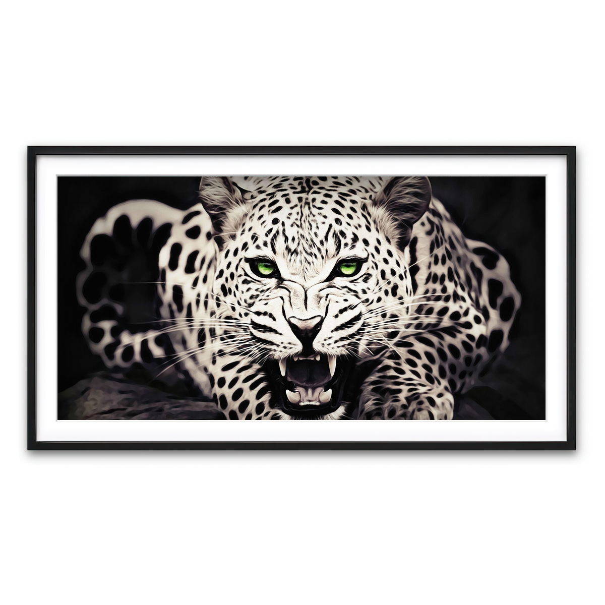 Framed Print 2x1 Black