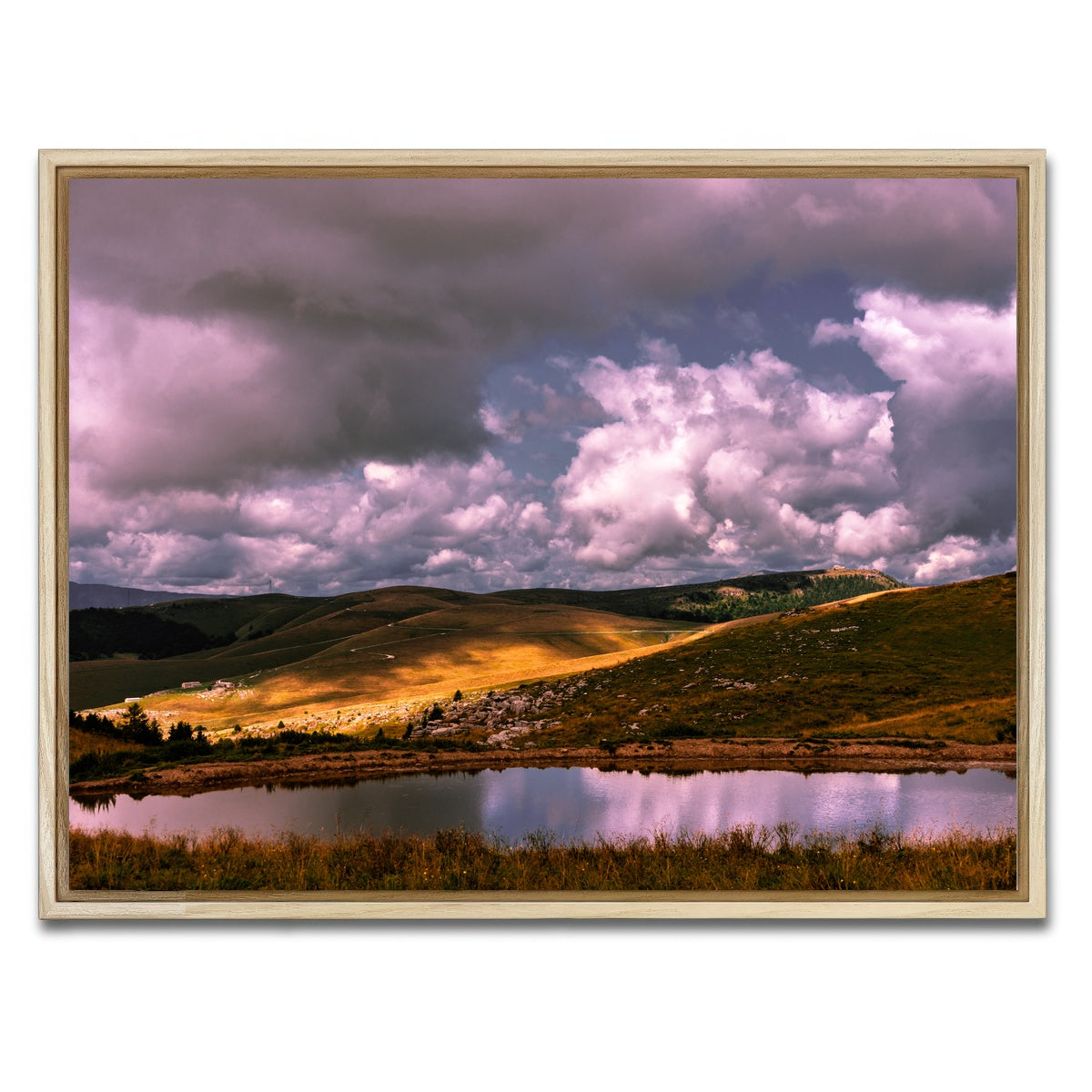 AUTO-MOCKUP WHITE | Lessinia mountains | 1 Piece | Natural Framed Canvas | group=4x3