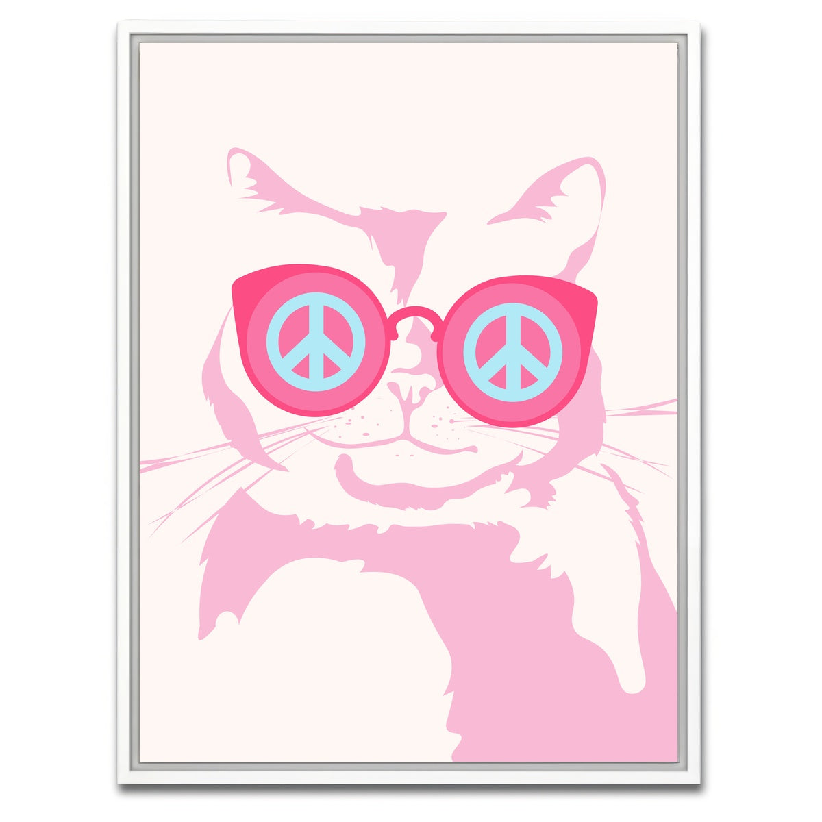 AUTO-MOCKUP WHITE | Let it be Peace | 1 Piece | White Framed Canvas | group=3x4