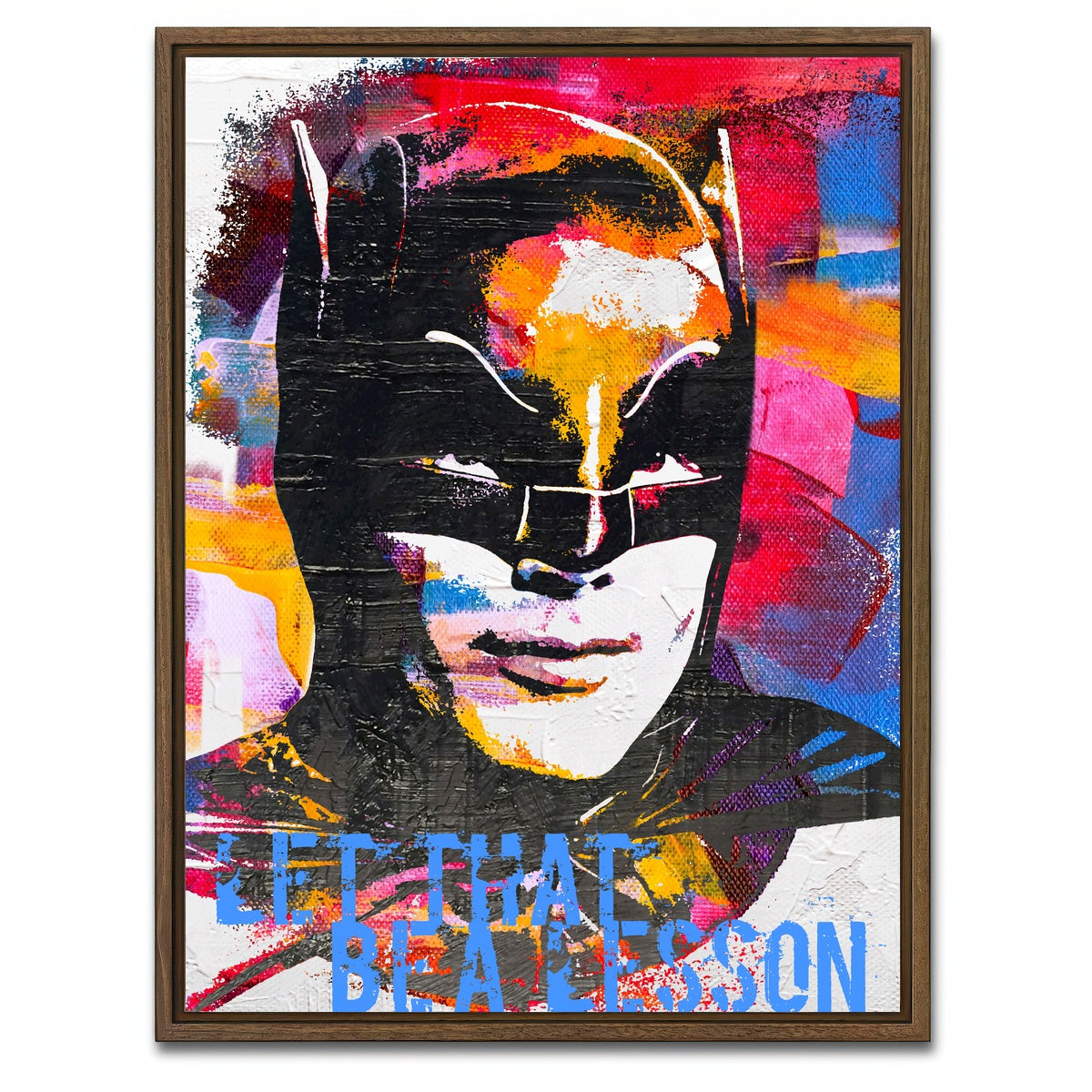 AUTO-MOCKUP WHITE | Let that be a Lesson | 1 Piece | Walnut Framed Canvas | group=3x4