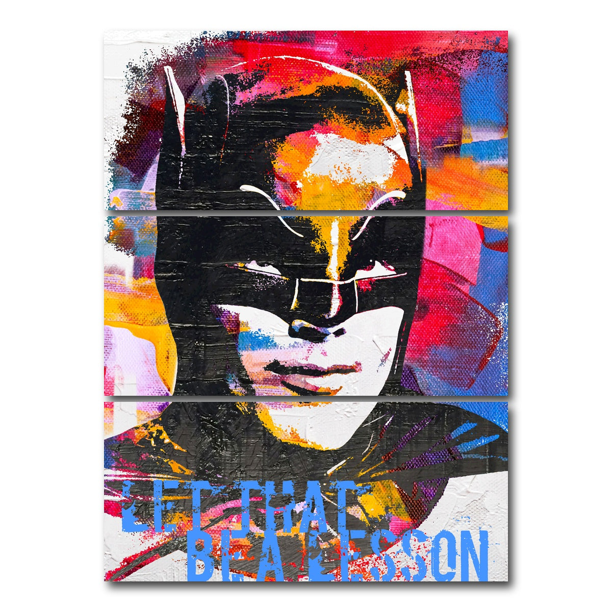 AUTO-MOCKUP WHITE | Let that be a Lesson | 3 Piece | Gallery Wrap Canvas | group=8x18_stacked