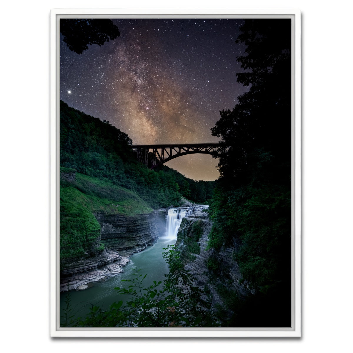 AUTO-MOCKUP WHITE | Letchworth Milky Way | 1 Piece | White Framed Canvas | group=3x4