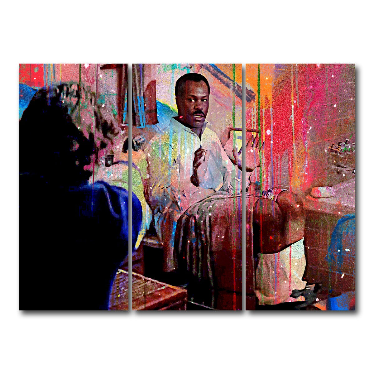 AUTO-MOCKUP WHITE | Lethal Weapon 2 - Bathroom Bomb | 3 Piece | Gallery Wrap Canvas | group=8x18