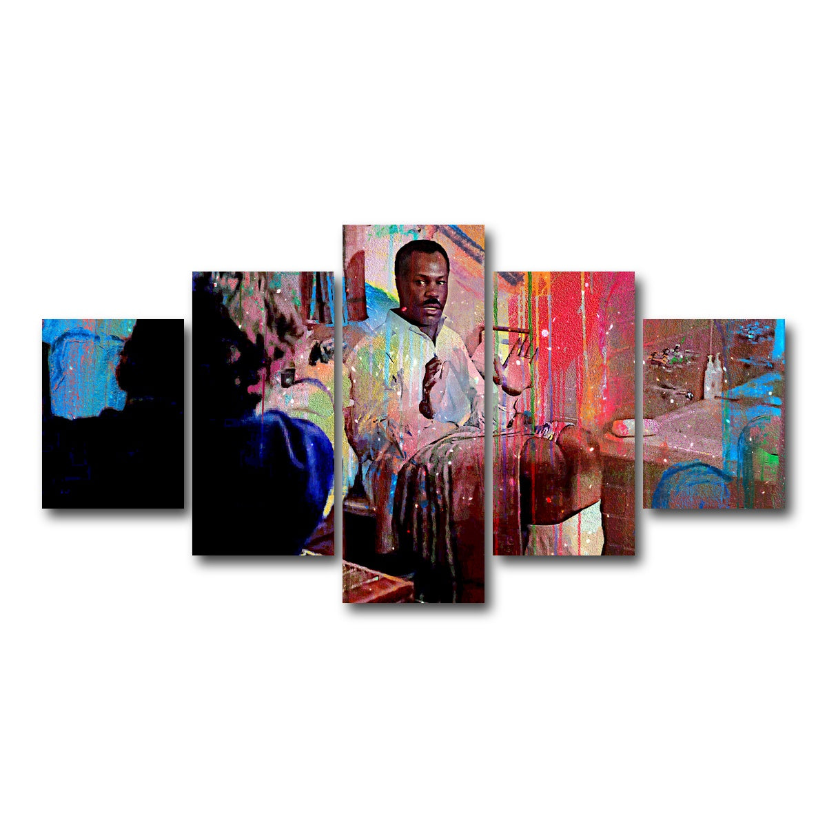 AUTO-MOCKUP WHITE | Lethal Weapon 2 - Bathroom Bomb | 5 Piece | Gallery Wrap Canvas | group=5_short