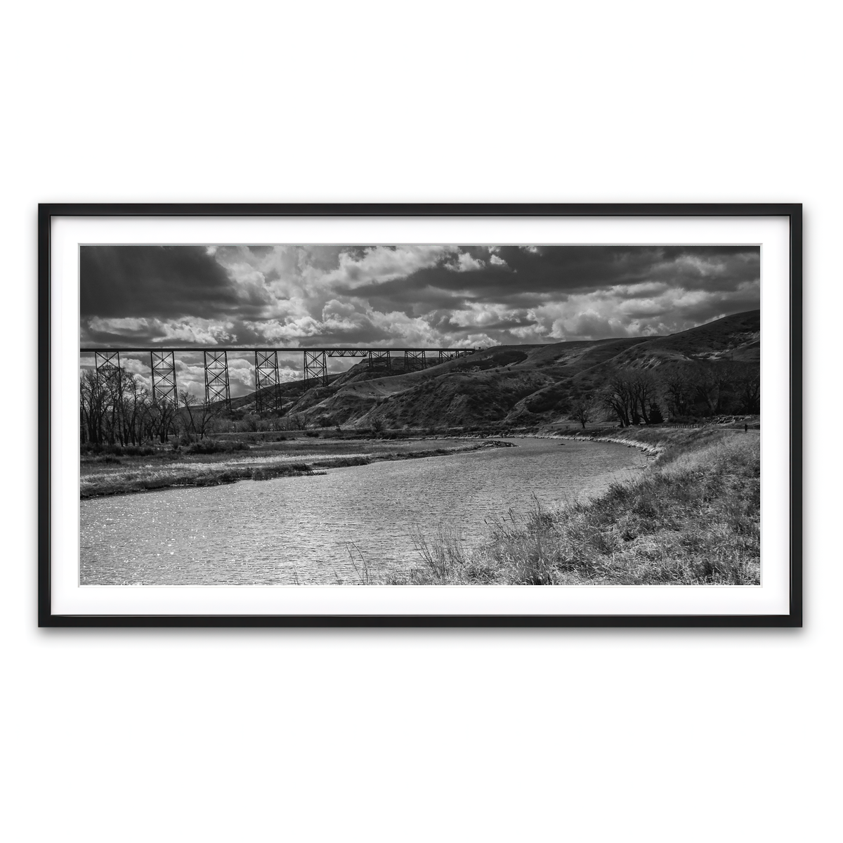Framed Print 2x1 Black