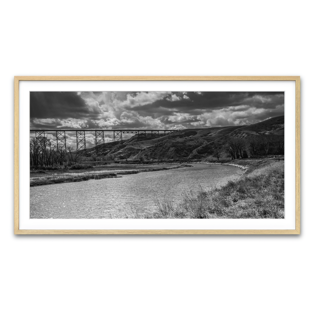 Framed Print 2x1 Natural