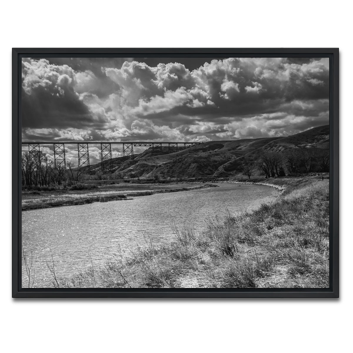 AUTO-MOCKUP WHITE | Lethbridge Viaduct | 1 Piece | Black Framed Canvas | group=4x3