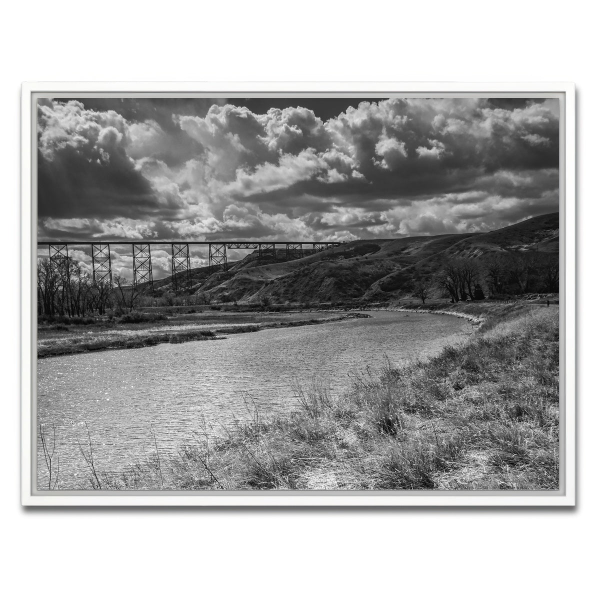AUTO-MOCKUP WHITE | Lethbridge Viaduct | 1 Piece | White Framed Canvas | group=4x3