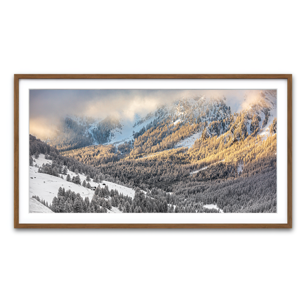 Framed Print 2x1 Walnut