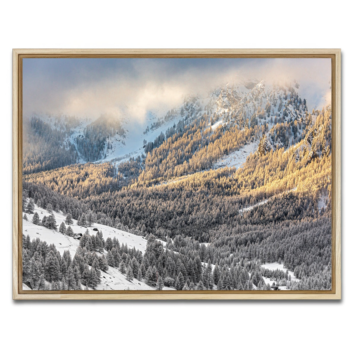 AUTO-MOCKUP WHITE | Lever de Soleil | 1 Piece | Natural Framed Canvas | group=4x3