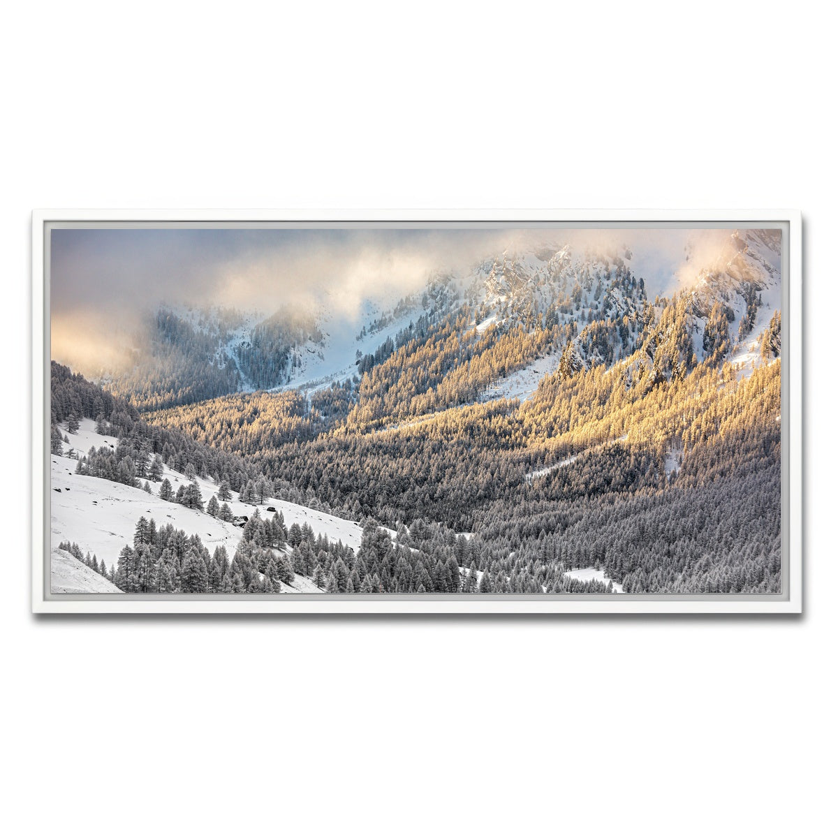 AUTO-MOCKUP WHITE | Lever de Soleil | 1 Piece | White Framed Canvas | group=2x1