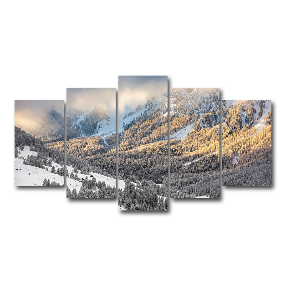 AUTO-MOCKUP WHITE | Lever de Soleil | 5 Piece | Gallery Wrap Canvas | group=5_normal