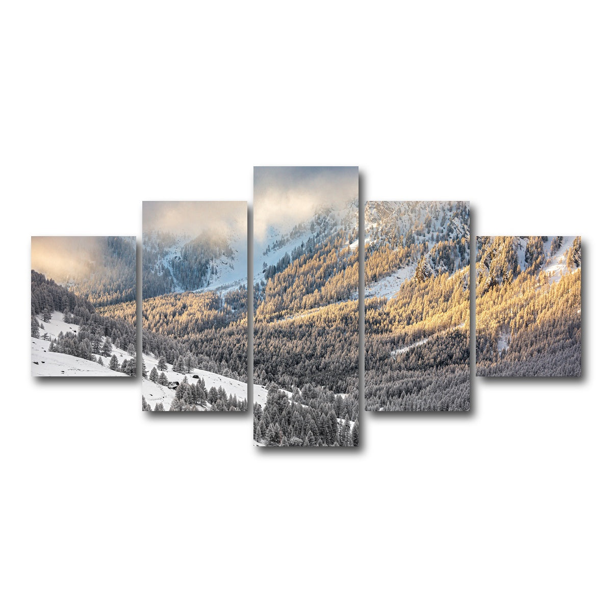 AUTO-MOCKUP WHITE | Lever de Soleil | 5 Piece | Gallery Wrap Canvas | group=5_short