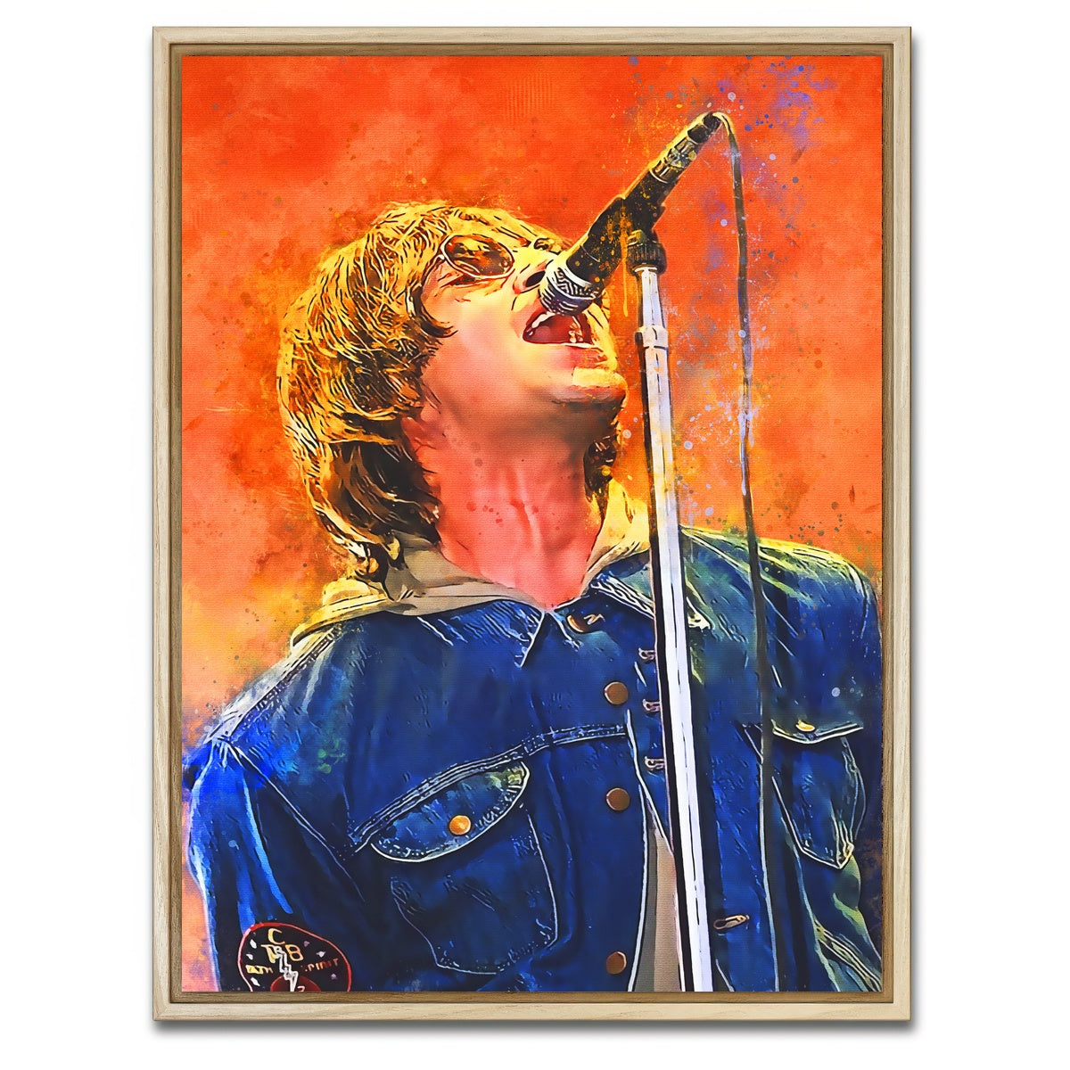 AUTO-MOCKUP WHITE | Liam Gallagher | 1 Piece | Natural Framed Canvas | group=3x4