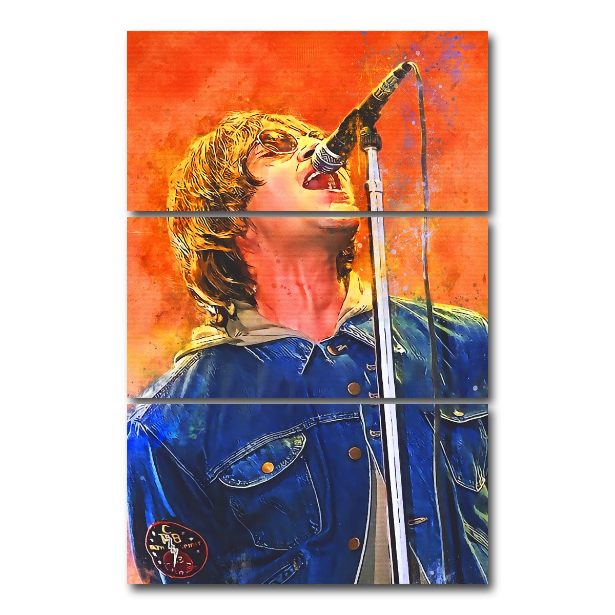 AUTO-MOCKUP WHITE | Liam Gallagher | 3 Piece | Gallery Wrap Canvas | group=12x24_stacked