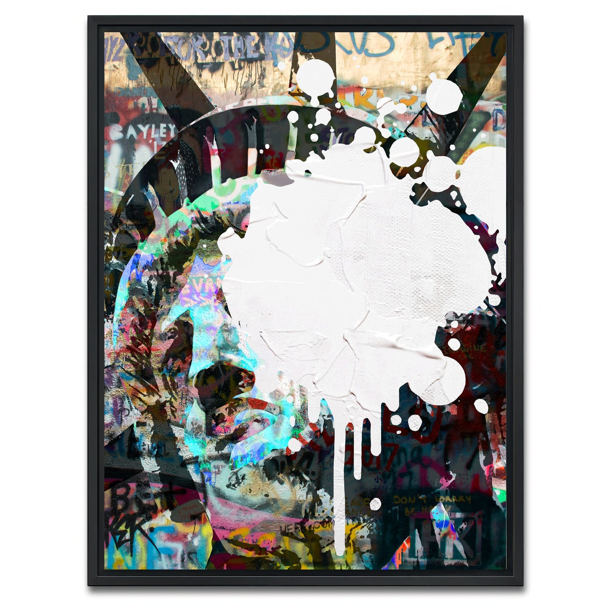 AUTO-MOCKUP WHITE | Liberty Heavy Graffiti | 1 Piece | Black Framed Canvas | group=3x4
