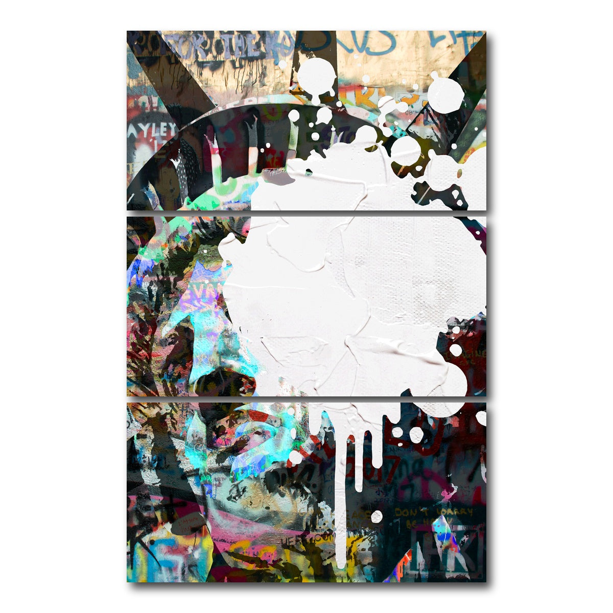 AUTO-MOCKUP WHITE | Liberty Heavy Graffiti | 3 Piece | Gallery Wrap Canvas | group=12x24_stacked