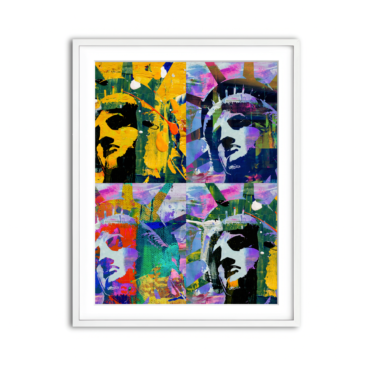 Framed Print 3x4 White