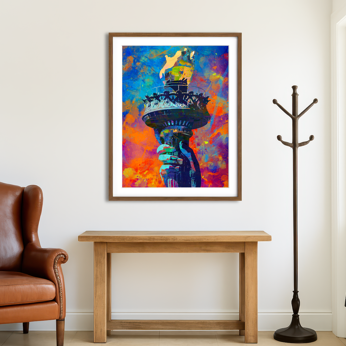 AUTO-MOCKUP ROOM | Liberty Torch Wall Art