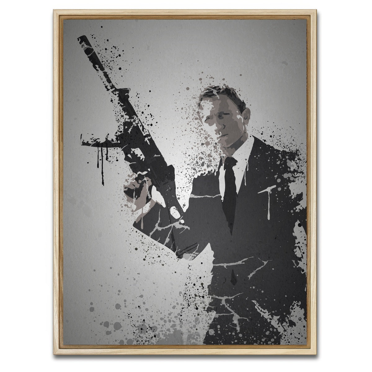 AUTO-MOCKUP WHITE | License To Kill | 1 Piece | Natural Framed Canvas | group=3x4