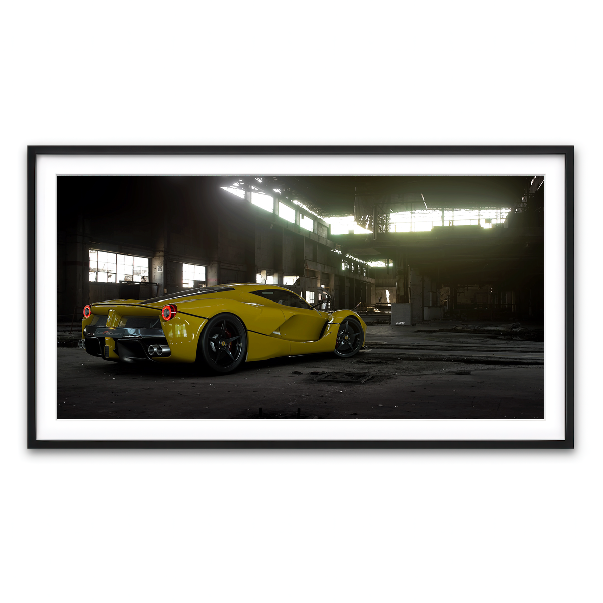 Framed Print 2x1 Black