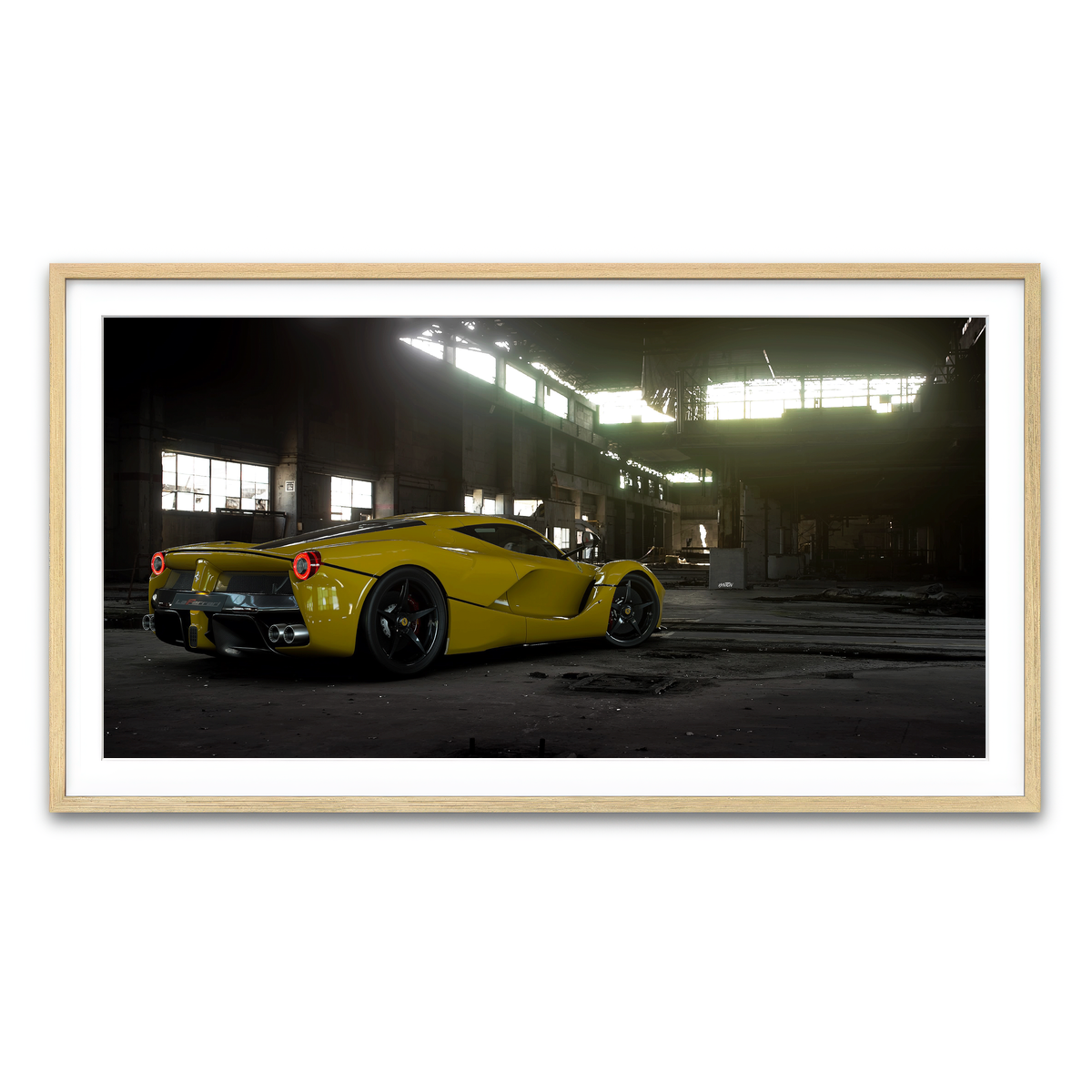 Framed Print 2x1 Natural