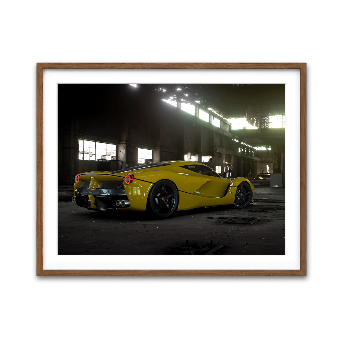 Framed Print 4x3 Walnut