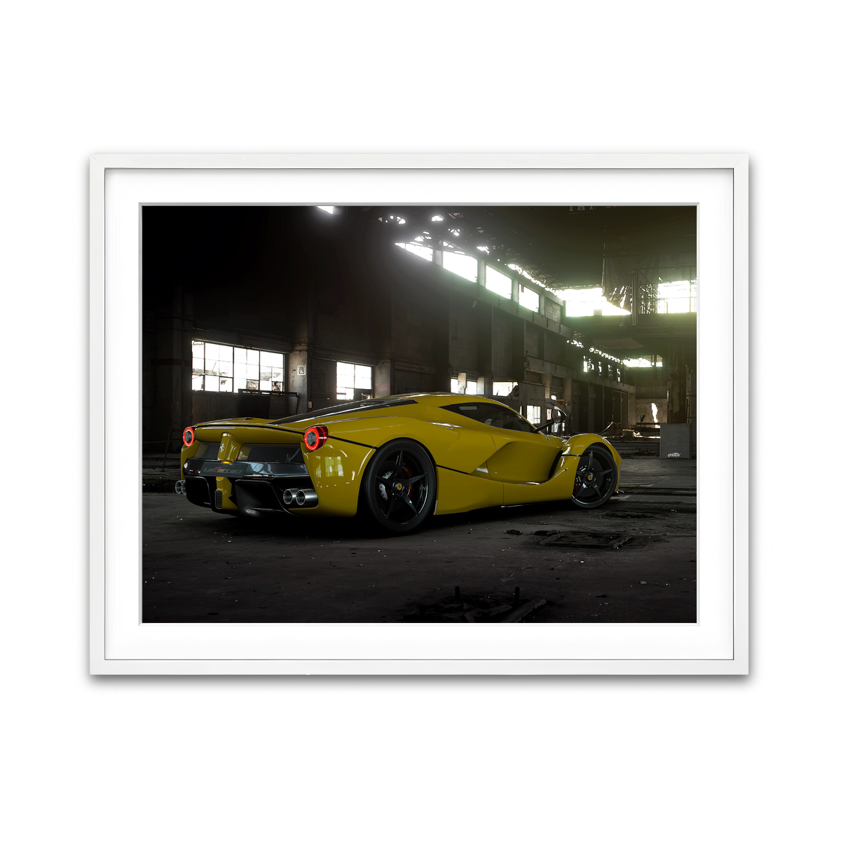 Framed Print 4x3 White