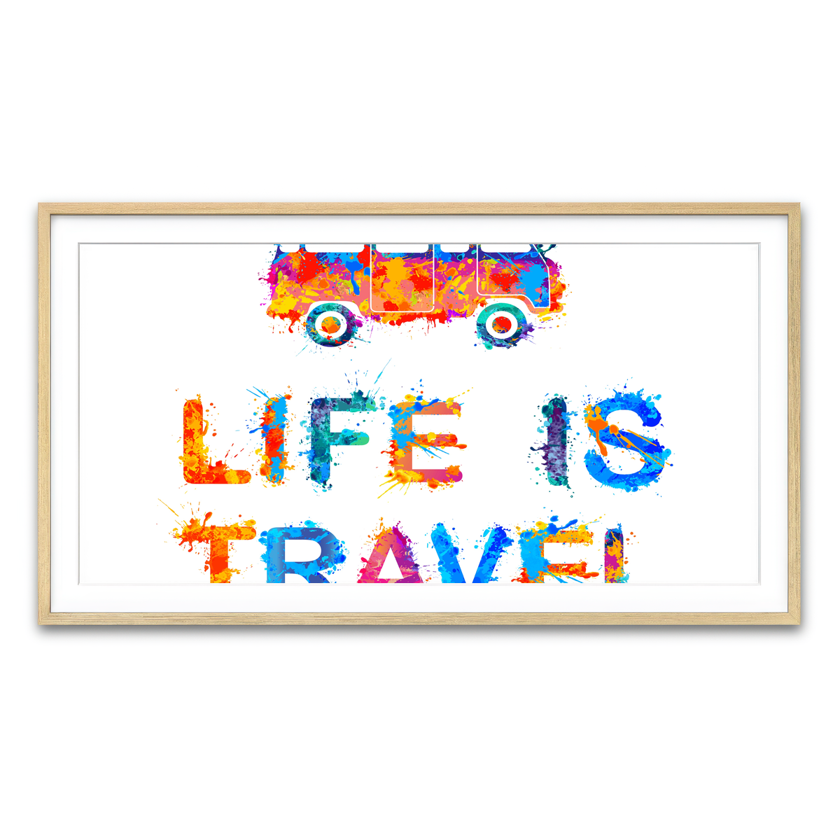 Framed Print 2x1 Natural