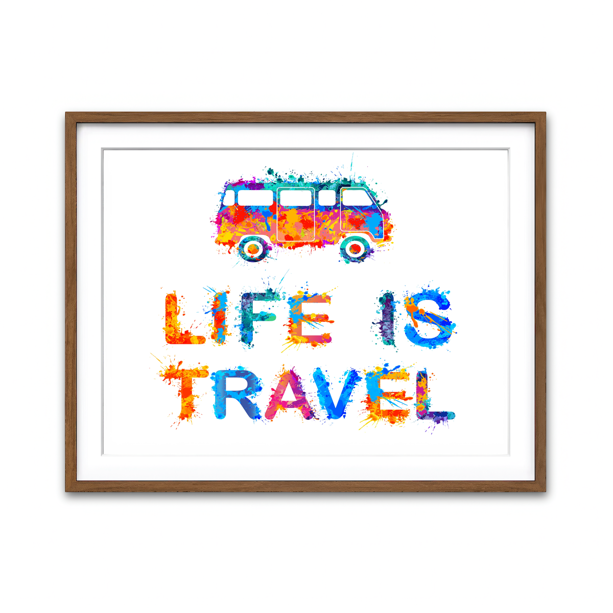 Framed Print 4x3 Walnut