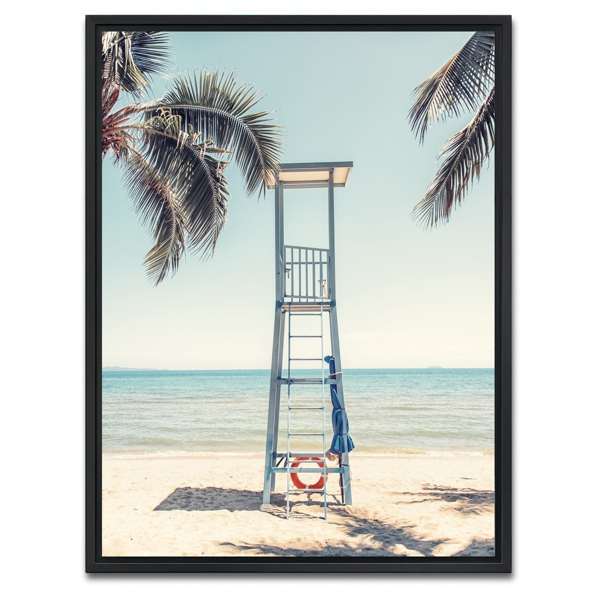 AUTO-MOCKUP WHITE | Lifeguard Stand | 1 Piece | Black Framed Canvas | group=3x4