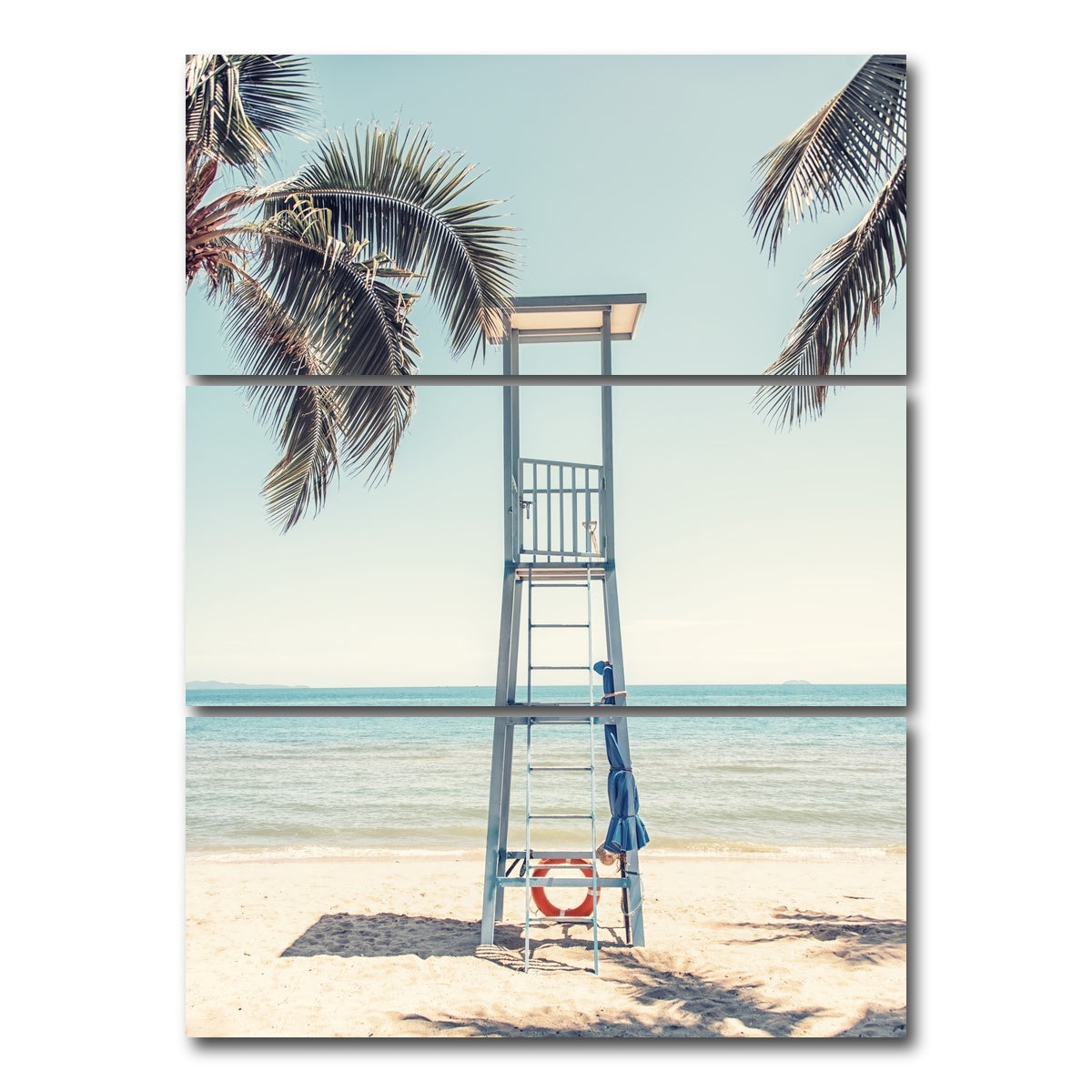 AUTO-MOCKUP WHITE | Lifeguard Stand | 3 Piece | Gallery Wrap Canvas | group=8x18_stacked
