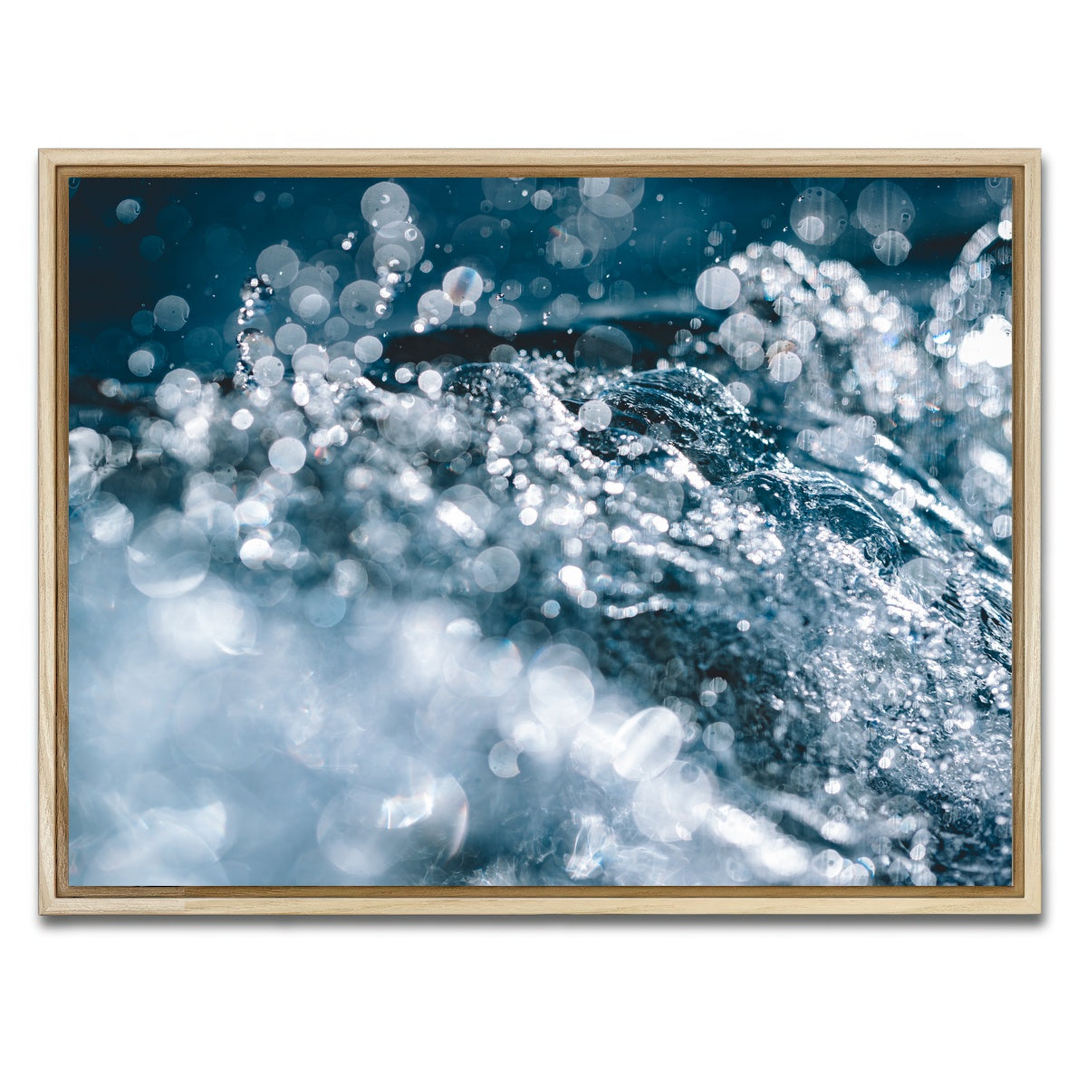 AUTO-MOCKUP WHITE | Light Drops | 1 Piece | Natural Framed Canvas | group=4x3