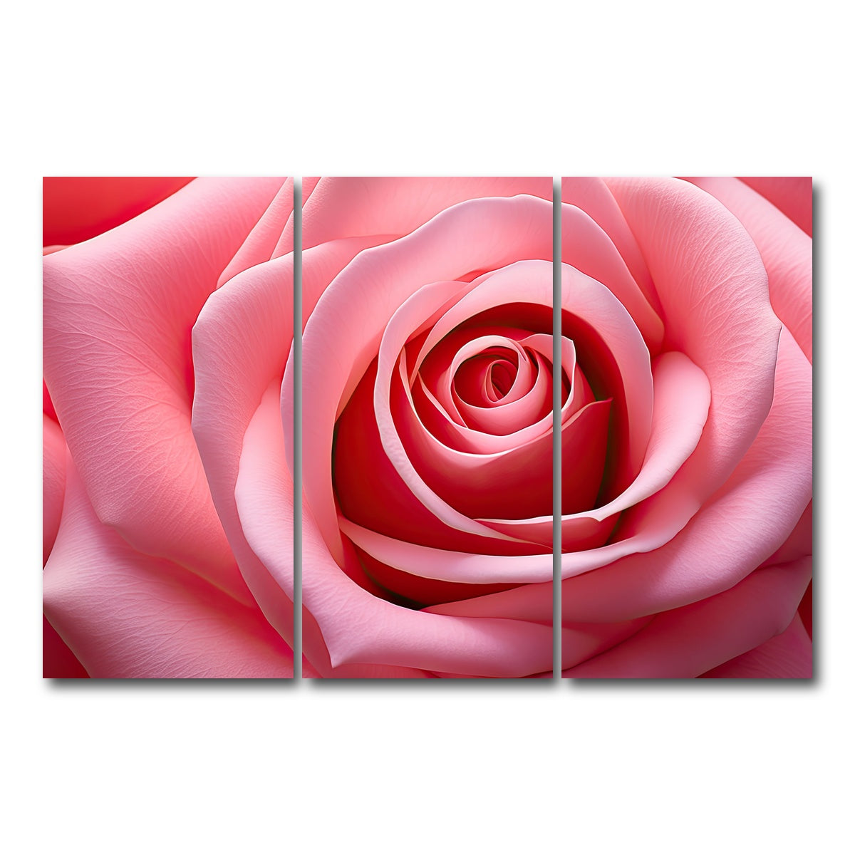 AUTO-MOCKUP WHITE | Light Pink Rose | 3 Piece | Gallery Wrap Canvas | group=12x24